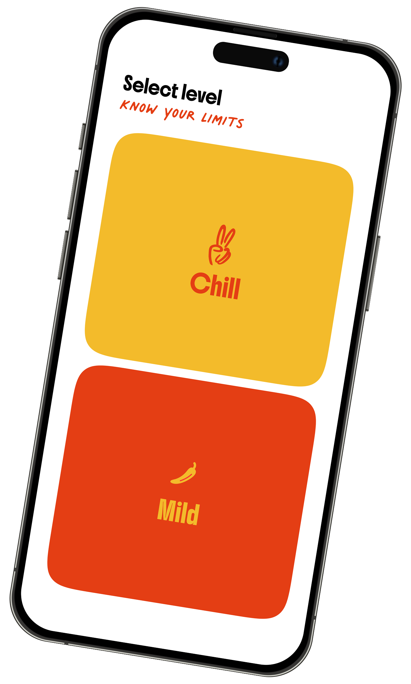 Chilly app second mockup